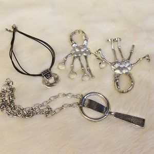 4 Piece Assorted Metal Costume Jewelry